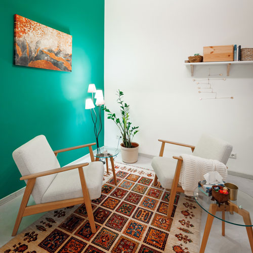 Therapieraum von Verena Hlawinka, Psychotherapeutin in Ausbildung unter Supervision in 1080 Wien