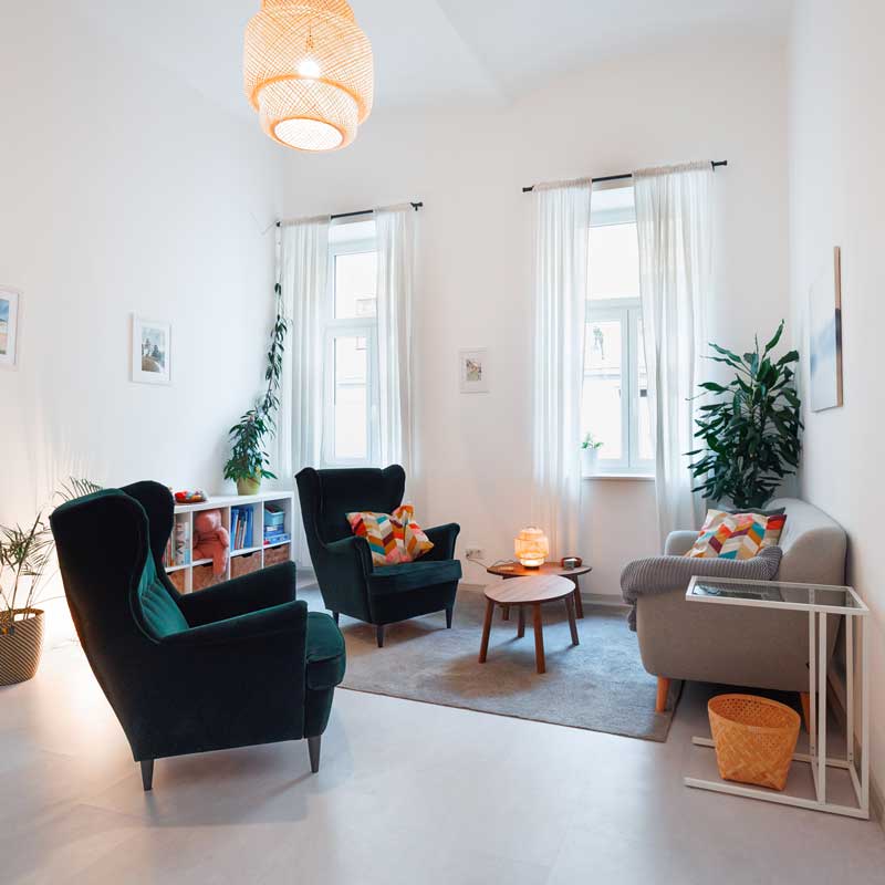 Therapieraum von Gregor Steiner, Psychotherapeut in Ausbildung unter Supervision in 1080 Wien