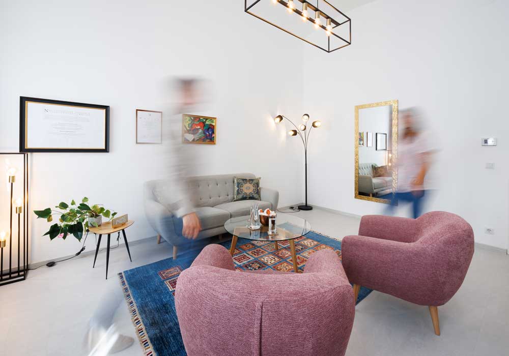 Therapieraum bei Trauer in Wien