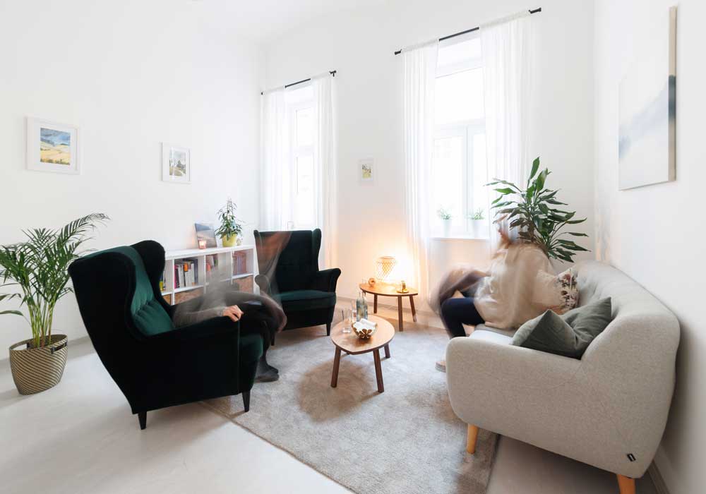 Ruhiger Therapieraum für Traumatherapiein 1080 Wien